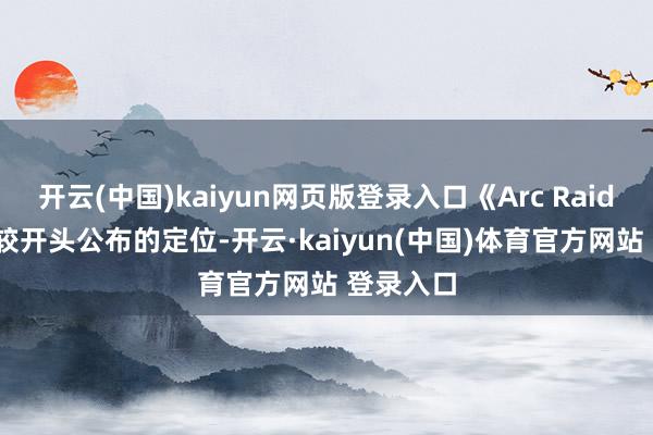开云(中国)kaiyun网页版登录入口《Arc Raider